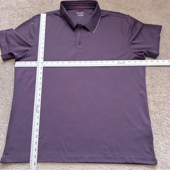 UNTUCKit Bennett Purple Short Sleeve Polo - Picture 5 of 7